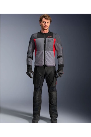 Alpinestars St-2 Air Korumalı Motosiklet Montu Gri Kırmızı Siyah