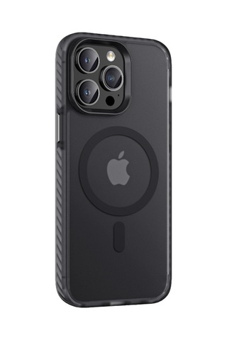 Apple Uyumlu iPhone 14 Pro Kılıf Mat Arka Yüzey Wireless Şarj Özellikli Zore Locik Kapak