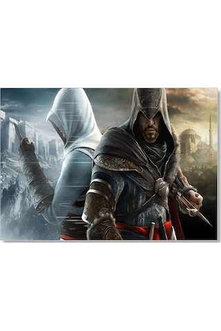 Cakasepetim Assassins Creed Revelations Suikastçiler İstanbul'da Ahşap Mdf Tablo