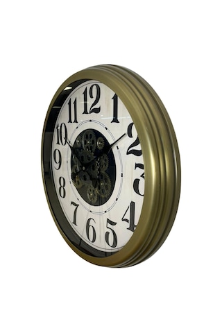 Retro Prime Classic 60 Cm Çarklı Duvar Saati Çok Renkli