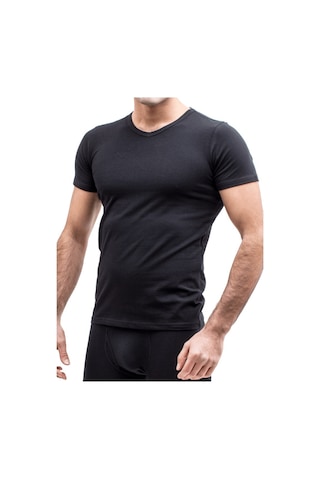 The Don Organic Blended V-Neck - V Yaka Erkek Fanila Siyah