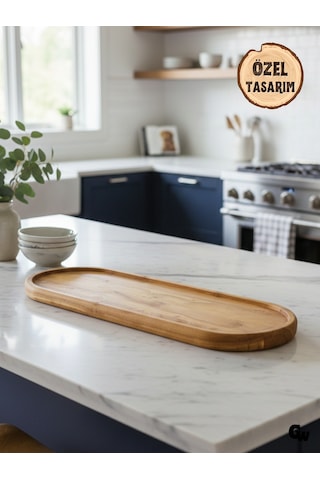 Özel Tasarım Doğal Ahşap Oymalı Çukur Sunum Tabağı Sunumluk Dut Ağacı Ahşap