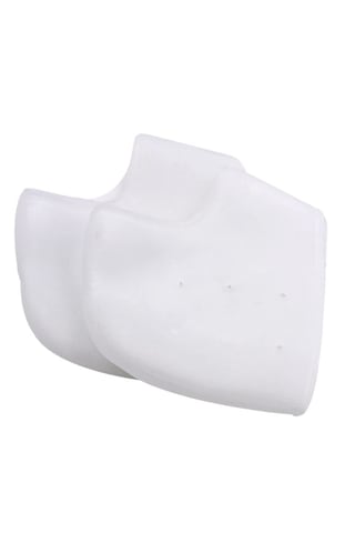 Silikon Topuk Çorabı Beyaz Renk 5668
