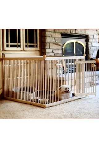 1 M2 Sık Aralıklı Ahşap Köpek Çiti Küçük İrk
