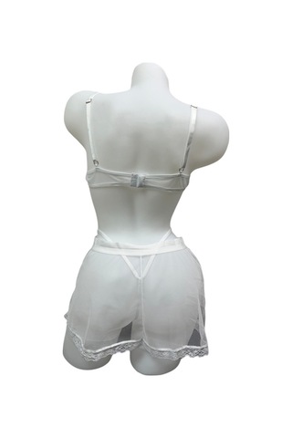 Beyaz Jartiyer Takım - 60-1003