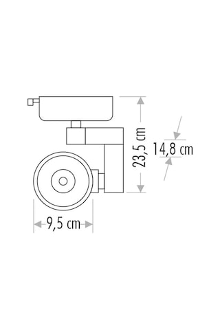 1 Adet Cata Ct 5333 Babil Ledli Ray Spot 30w Beyaz Kasa 6400k Beyaz Işık Renkli