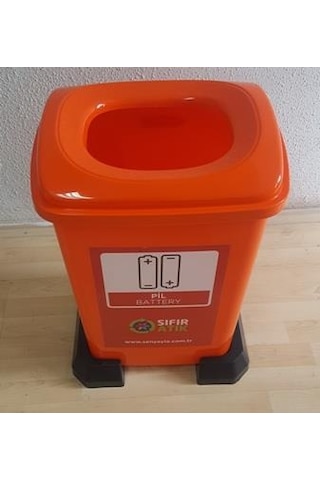 Sıfır Atık Geri Dönüşüm Atık Pil Atık Kovası 50 Lt