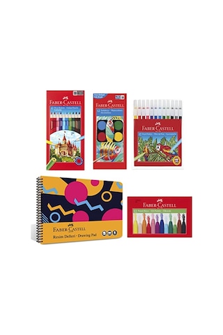 Faber-castell Boyama Seti Ve Resim Defteri
