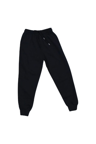 Erkek Çocuk 5'li Beli Lastikli Düz Eşofman Altı Siyah