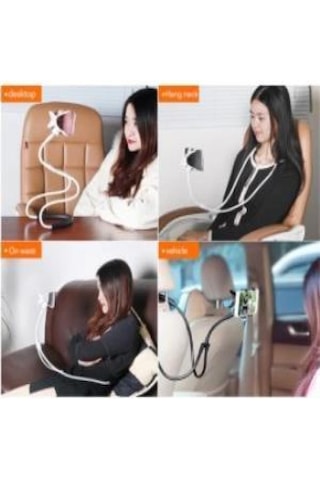 Boyuna Asılan Telefon Tutucu Portatif Stand Boyun Askılı Tutacak