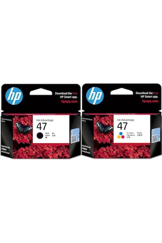 Hp 47 6Zd21Ae 6Zd61Ae Siyah Ve Renkli 2Li Paket 4800 Hp 47 6Zd21Ae 6Zd61Ae Siyah Ve Renkli 2Li Paket 4800