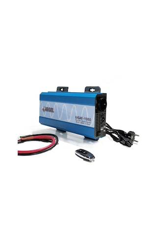Hegel - İnges 12 Volt 1000 Watt Tam Sinüs Ups İnverter - 12v 1000w Ac Şarjlı Kumandalı İnvertör
