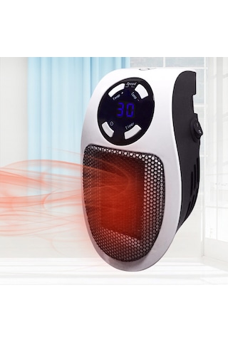 Yifomall Eu Plug 500w Ptc Seramik Isıtıcı: Hızlı 3s Isı, Led Sıcaklık Gösterimi, Aşırı Isı Korumalı, Sessiz Ve Taşınabilir Ev Ofis Isıtma Cihazı