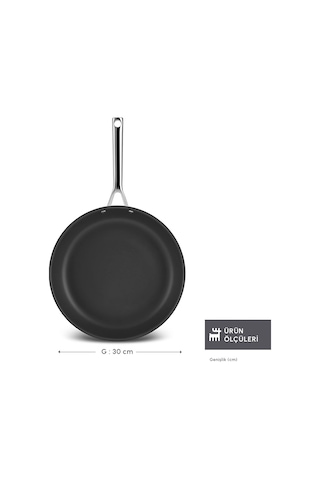 Karaca Plasma Steel 316+ 3Ply Yanmaz Yapışmaz Çelik Tava 30 cm