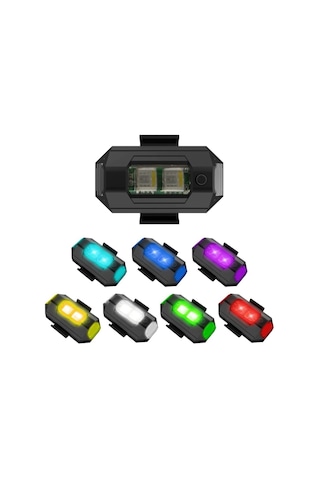 Led Anti Çarpışma Uyarı Işığı 7 Renk / Drone / Araba / Motor /