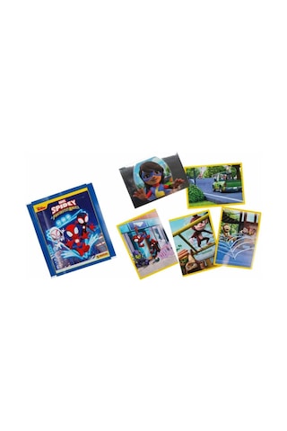 Lisanslı Spidey Mega Başlangıç Paketi Album+10 Paket 50 Stickers Çıkartma