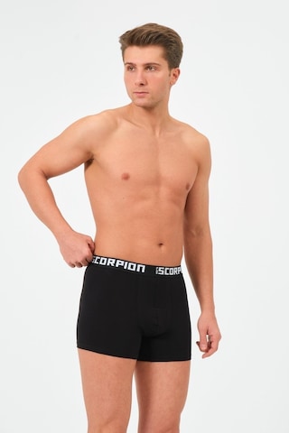 Erkekler İçin %95 Pamuk %5 Elastan Likralı Siyah - Gri - Antrasit Boxer 6 Lı Özel Kutu Çok Renkli