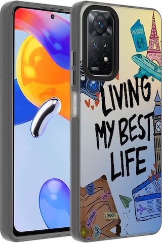 Nourthkiingdom Redmi Note 11 Pro 5g Kılıf Desenli Nrtk Dragon Sert Kapak - Seyahat Seyahat