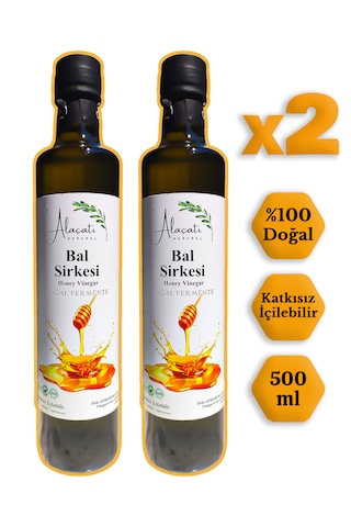 Bal Sirkesi Doğal Fermantasyon 500 Ml X2 Adet