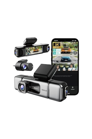 Botslab Ses Kontrolü,4 Kanallı 3,18 İnç Dokunmatik Ekran, 2160p + 1080p + 1080p Ön Ve Arka İç Döngü Kaydı, 5,8