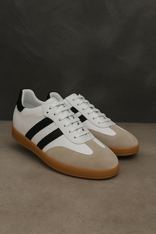 Bilba Erkek Hakiki Deri 6 Cm Boy Uzatan Spor Ayakkabı Beyaz