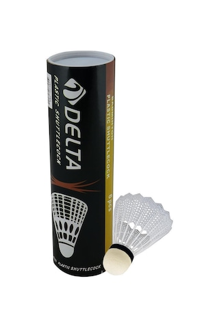 Delta Plastik Başlı Beyaz Badminton Topu (Özel Kutusunda) 6 Adet