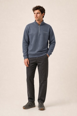 Redline Krivs Bisiklet Yaka Regular Fit Kışlık Sweatshirt Antrasit