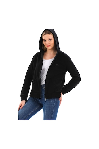 Slazenger Sofal I Kadın Polar Sweatshirt Siyah