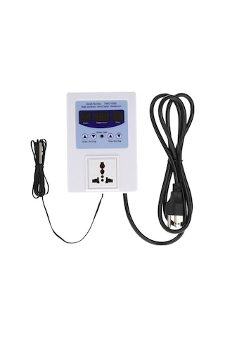 Maoyaya Akıllı Sıcaklık Kontrol Cihazı, Led Ekranlı Termostat, Sensörlü Gt Tmc-1000, İki Modlu Kullanım