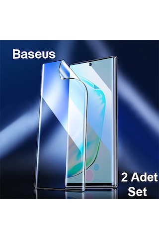 Baseus Sm Galaxy Note 10 Full Ekran Koruyucu 0.15Mm 2 Adet Set 0 Şeffaf