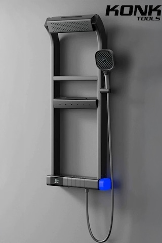 Lüks Dijital Led Ekranlı Robot Duş Seti Lüks Şelale Ve Yağmur Duş Sistemi Krom