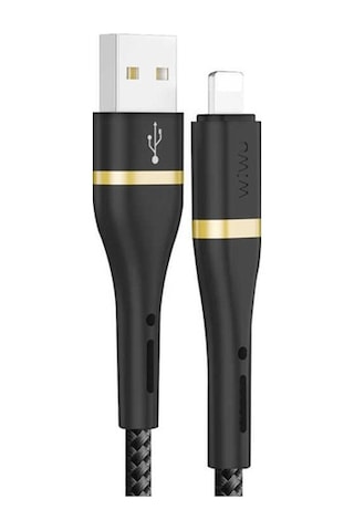 Wiwu Ed-105 2 In 1 Usb A- Type-C To Lightning Elite Data Cable (500161623)-Siyah