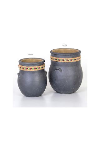 Euro Flora Küp Beton Saksı 12X20.5 Cm