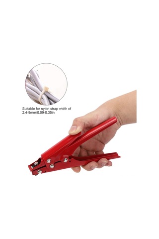 Xindoker Kırmızı 45 Çelik Nylon Kayış Gerintici Aleti - Kabloları Sabitleyip Kesme, 2.4-9mm Genişliğe Uygun, Zaman Ve Emek Tasarrufu Sağlar