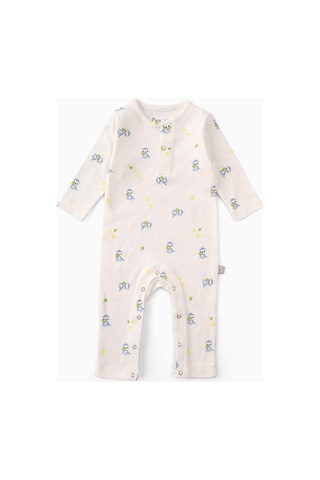 Boumini Bebek Uzun Kollu Çıtçıtlı Tulum Mavi Miskin-mavi Miskin Mavi