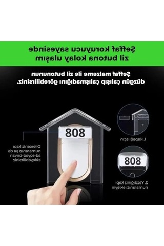 Su Geçirmez Kablosuz Kapı Zili Koruyucu Kapak, Dış Mekan İçin