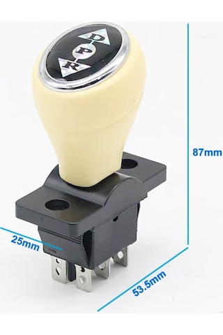 Joystick Kcd4 Anahtar Push Beyaz İleri Geri Vites Kolu 16a 250v Akülü Çocuk Arabası Vinç