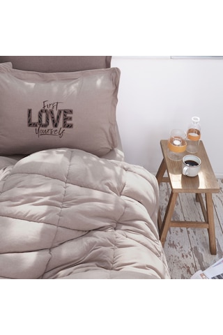 Karaca Home Motto Cotton Comfort Çift Kişilik Bej