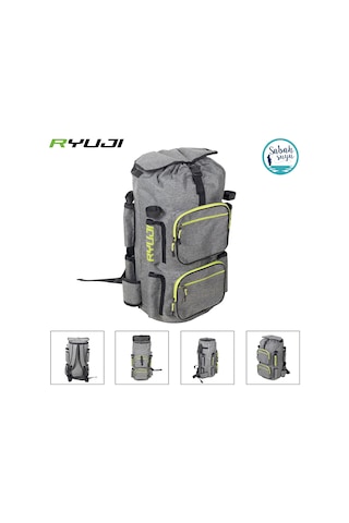 Ryuji Balıkçı Sırt Çantası 55 Litre Gri