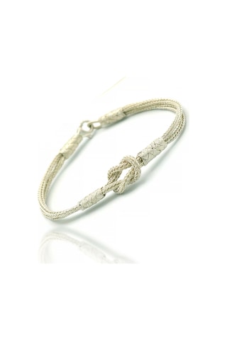 Aşk Düğümü 1000 Ayar Kazaziye Gümüş  Bileklik