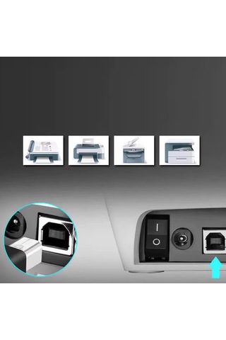 Yazıcı Ve Tarayıcı Uyumlu Usb Veri Kablosu Dayanıklı Tasarım 001