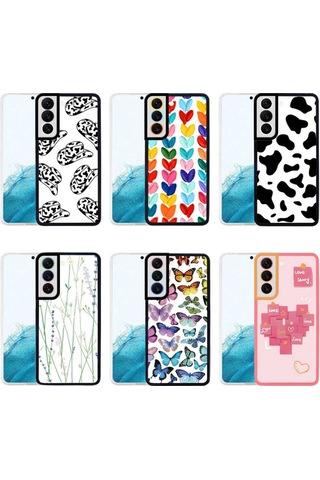 Samsung Galaxy Uyumlu S22 Plus Kılıf Zore M-Fit Desenli Kapak