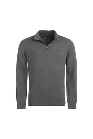 Barbour Pima Cotton Yarım Fermuarlı Kazak Ol91 Olıve Marl Yeşil