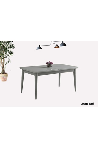 Kelebek Açılır Mdf Masa Mutfak,salon,yemek Odası Masası 80x130 Cm Gri