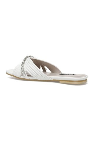 Nine West TANVO 2FX Beyaz Kadın Terlik Beyaz