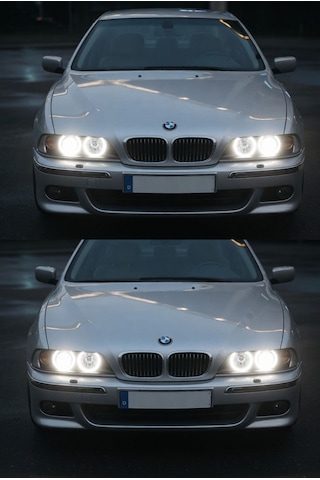 Bmw E39 Led Angel Halka Seti Beyaz Far İçi Halka Premium Görünüm