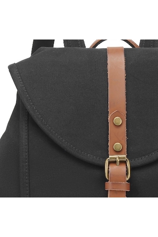 Kanvas Kumaş Kadın Sırt Çantası Smart Bags 1335 Siyah