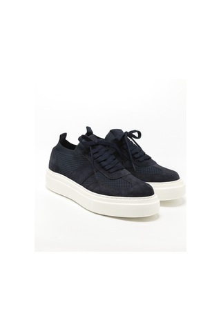 Lacivert Sneaker Günlük Erkek 23954 Huds Triko Logolu Lacivert