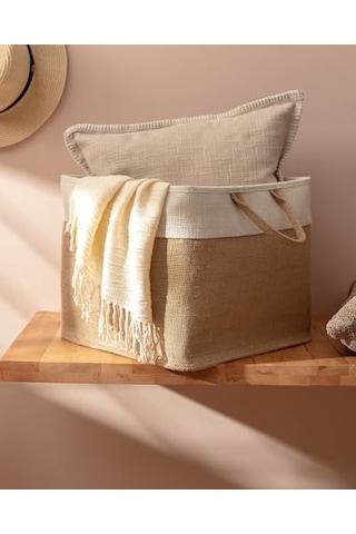 Eva Kare Sepet, Bej, 33x33x30cm Genel