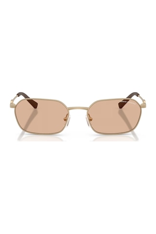 Armani Exchange Aex 2056s 612173 54 Unisex Geometrik Gold Metal Güneş Gözlüğü Altın